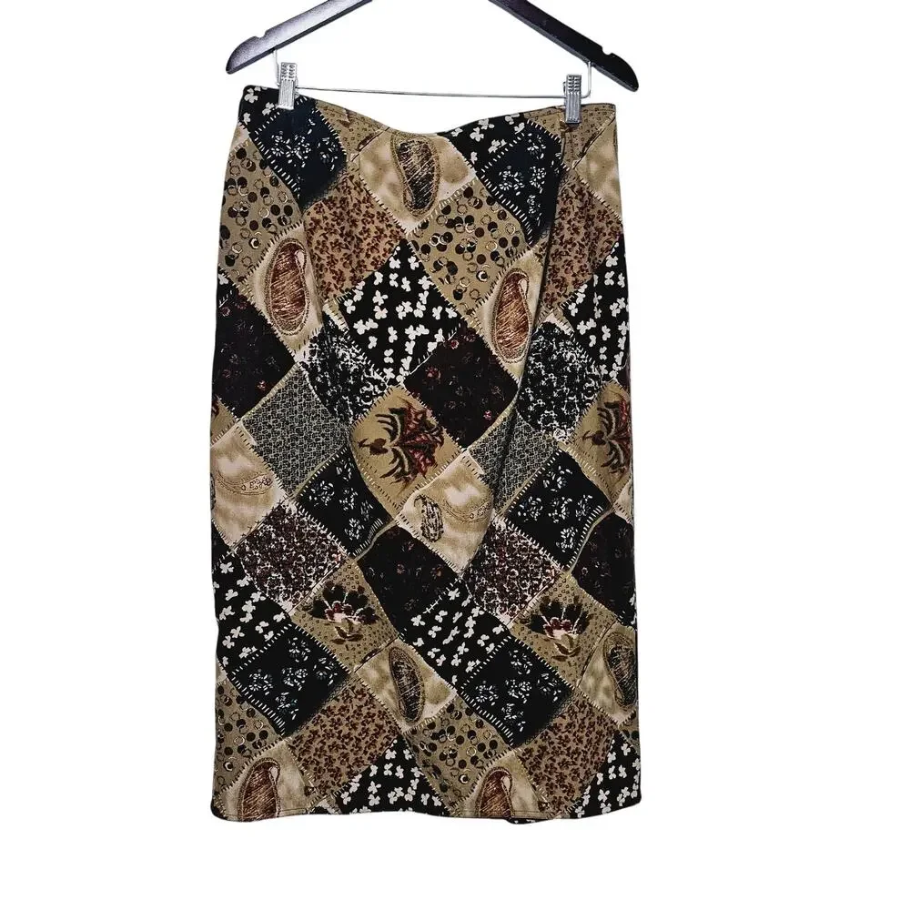 Classic by Jantzen Wrap Skirt Women's Size 14 NWOT Boho Earthy Cottage Hippie